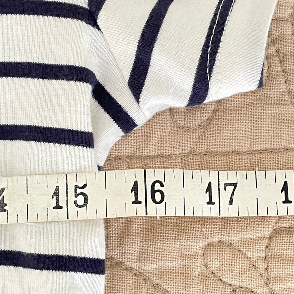 J. Crew Navy Striped Short Sleeve Tee - Picture 4 of 6